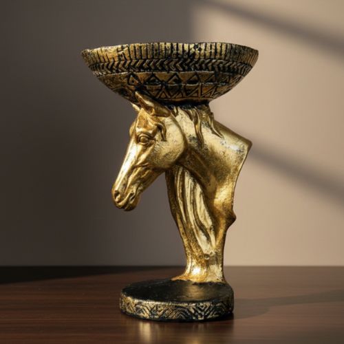 Majestic Horse Artisan Bowl – 10” Tall, 5” Wide
