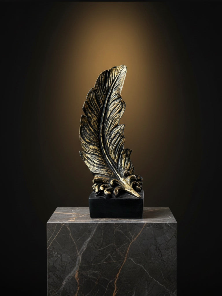 Golden Feather Elegance™ 🪶✨ – 13 Inch Height | 5 Inch Width