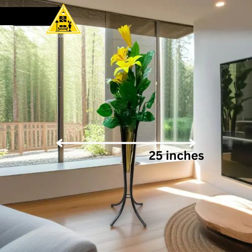 🌿Metal Golden Grace Lily Tower