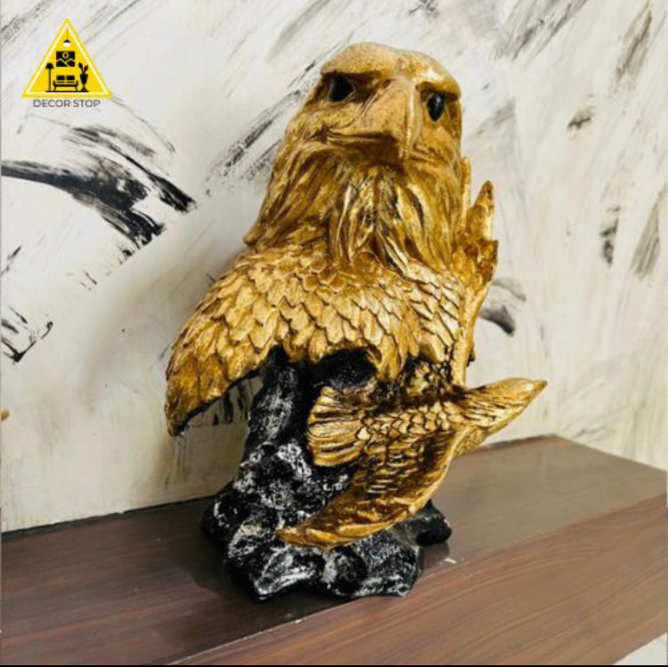 🦅 Imperial Eagle Sculpture – Golden Wing Edition | Height: 12 Inches**