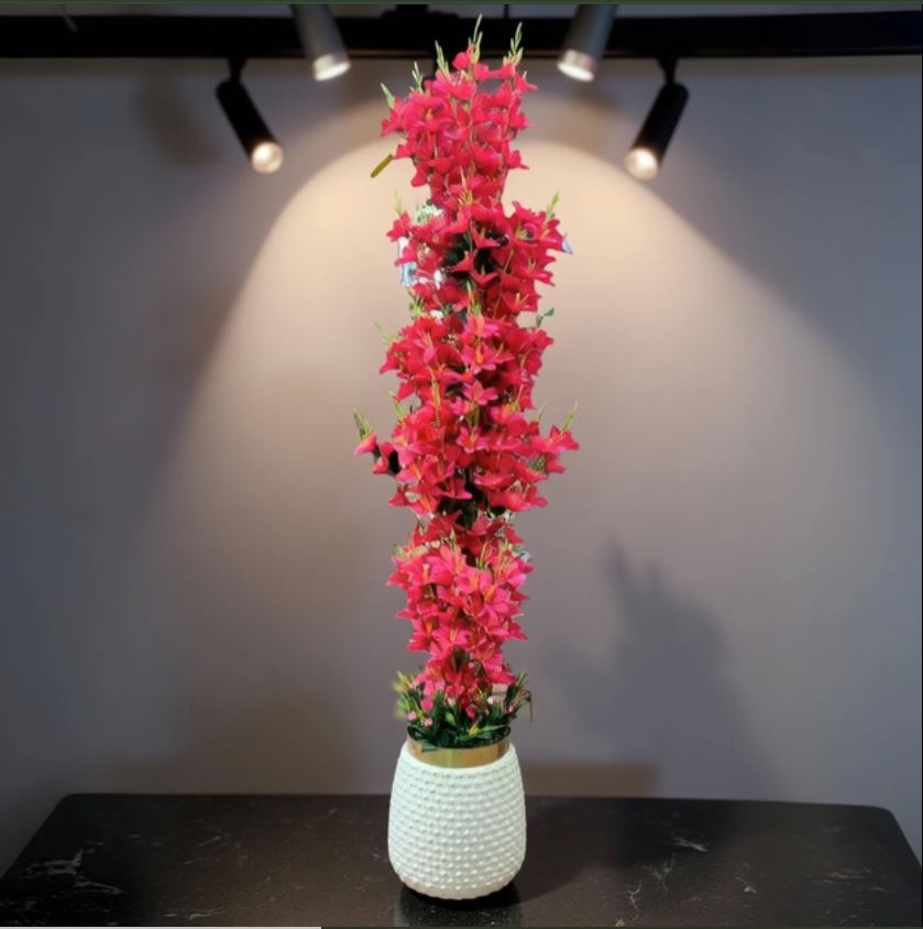 🌸Royal Crimson Tower™ Vase Arrangement (7 feets)